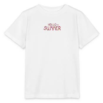 Hello Summer background with hand lettering and co - Stanley/Stella Kinder T-Shirt MINI CREATOR  - Weiß - Vorne - Maike (125cm)