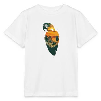 Parrot Bird Macaw Wilderness - Stanley/Stella MINI CREATOR Kids’ T-Shirt - white - Front - Maike (125cm)