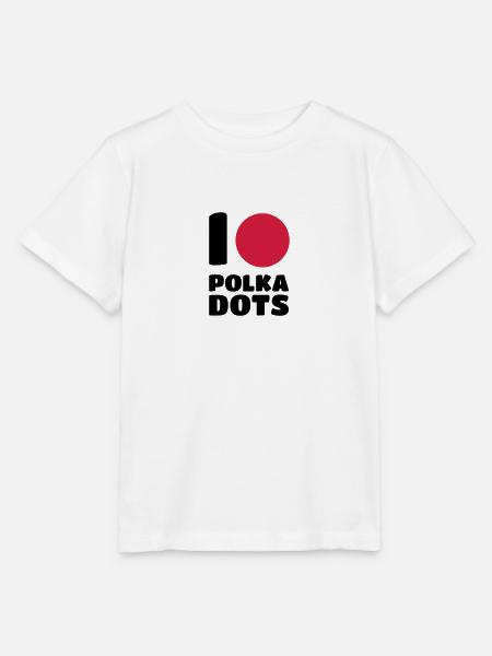 Polka Dots - Stanley/Stella Kinder T-Shirt MINI CREATOR - Weiß