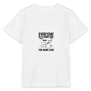 Percussion - T-shirt bio MINI CREATOR Stanley/Stella Enfant - blanc - Devant - Maike (125cm)