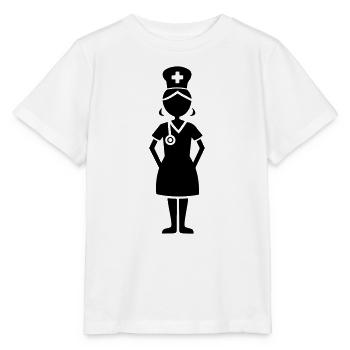Nurse Caregiver - Stanley/Stella MINI CREATOR Kids’ T-Shirt - white - Front - Maike (125cm)