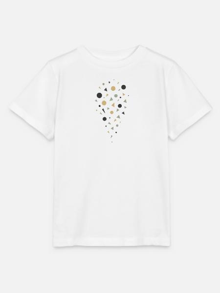 Geometrisches Konfetti - Stanley/Stella Kinder T-Shirt MINI CREATOR - Weiß