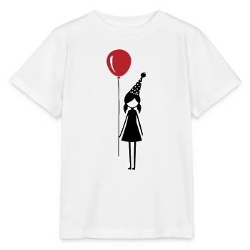 Birthday Balloon Girl Children's Birthday Party - Stanley/Stella MINI CREATOR Kids’ T-Shirt - white - Front - Maike (125cm)