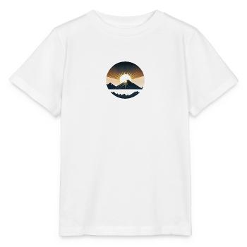 Sonnenaufgang Mit Berg - Stanley/Stella Kinder T-Shirt MINI CREATOR  - Weiß - Vorne - Maike (125cm)