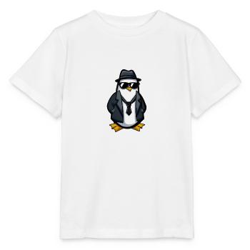 Agent Pinguin - Stanley/Stella Kinder T-Shirt MINI CREATOR  - Weiß - Vorne - Maike (125cm)