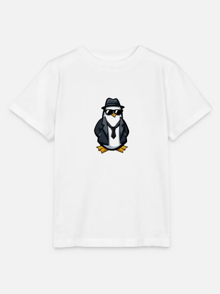 Agent Pinguin - Stanley/Stella Kinder T-Shirt MINI CREATOR - Weiß