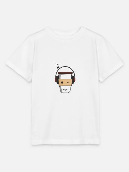 Zwinkern Kaffebecher Musik - Stanley/Stella Kinder T-Shirt MINI CREATOR  - Weiß