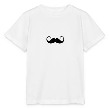 Schnurrbart - Stanley/Stella Kinder T-Shirt MINI CREATOR  - Weiß - Vorne - Maike (125cm)