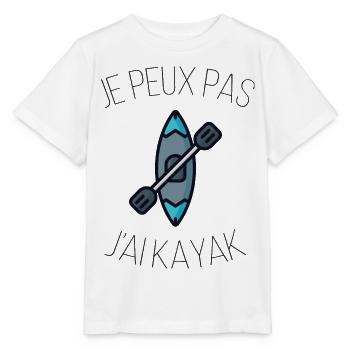 Ich kann nicht Kajak fahren - Stanley/Stella Kinder T-Shirt MINI CREATOR  - Weiß - Vorne - Maike (125cm)