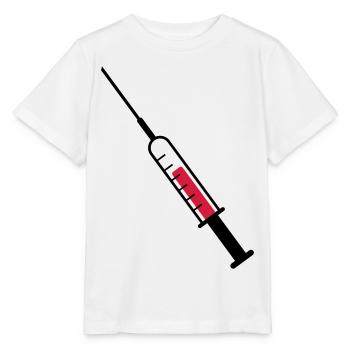 Spritze als Vektor - Stanley/Stella Kinder T-Shirt MINI CREATOR  - Weiß - Vorne - Maike (125cm)