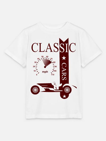 Vintage Classic Car - Stanley/Stella Kinder T-Shirt MINI CREATOR - Weiß