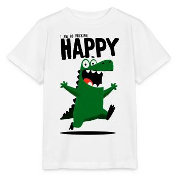 Croco heureux - T-shirt bio MINI CREATOR Stanley/Stella Enfant - blanc - Devant - Maike (125cm)