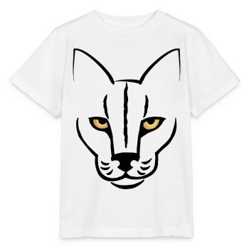 Der Blick der Katze - Stanley/Stella Kinder T-Shirt MINI CREATOR  - Weiß - Vorne - Maike (125cm)