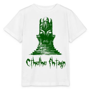 Statue von Cthulhu - Stanley/Stella Kinder T-Shirt MINI CREATOR  - Weiß - Vorne - Maike (125cm)