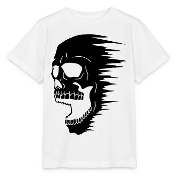 Black Skull und Geschwindigkeit - Stanley/Stella Kinder T-Shirt MINI CREATOR  - Weiß - Vorne - Maike (125cm)