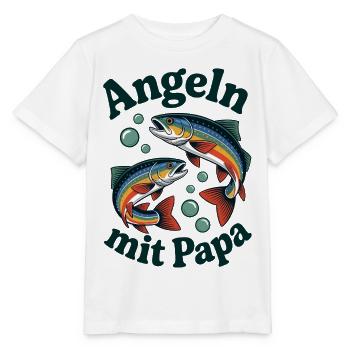 Pêcher avec papa - T-shirt bio MINI CREATOR Stanley/Stella Enfant - blanc - Devant - Maike (125cm)
