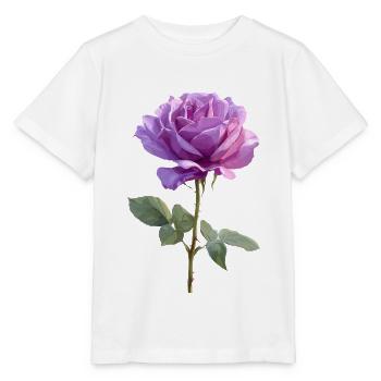 Violet Purple Rose - Stanley/Stella MINI CREATOR Kids’ T-Shirt - white - Front - Maike (125cm)