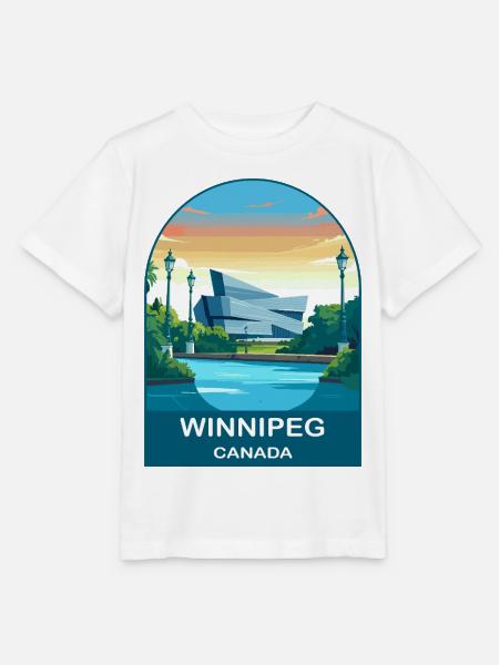Winnipeg Canada Human Rights Museum Reisekunst - Stanley/Stella Kinder T-Shirt MINI CREATOR - Weiß