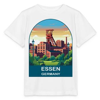 Essen, Deutschland, Zollverein Industriereise, Kunst - Stanley/Stella Kinder T-Shirt MINI CREATOR  - Weiß - Vorne - Maike (125cm)