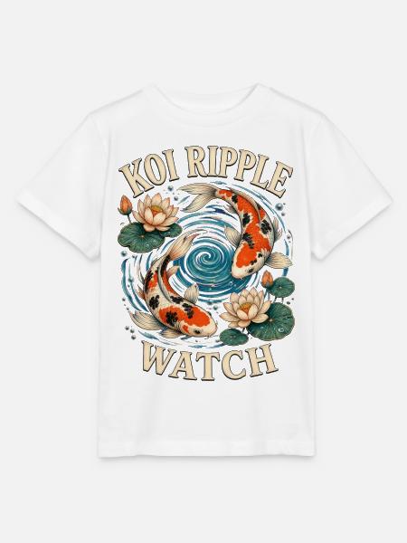 KOI RIPPLE WATCH - Stanley/Stella Kinder T-Shirt MINI CREATOR  - Weiß