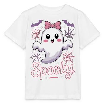 Fantôme effrayant d’Halloween - T-shirt bio MINI CREATOR Stanley/Stella Enfant - blanc - Devant - Maike (125cm)
