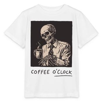 Coffee O'Clock - Stanley/Stella MINI CREATOR Kids’ T-Shirt - white - Front - Maike (125cm)