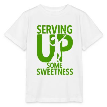 Tennisplatz Spruch Für Tennis - Stanley/Stella Kinder T-Shirt MINI CREATOR  - Weiß - Vorne - Maike (125cm)