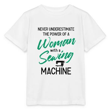Nähen Und Schneidern Für Näher - Stanley/Stella Kinder T-Shirt MINI CREATOR  - Weiß - Vorne - Maike (125cm)