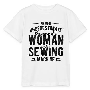 Nähen Und Schneidern Für Näher - Stanley/Stella Kinder T-Shirt MINI CREATOR  - Weiß - Vorne - Maike (125cm)