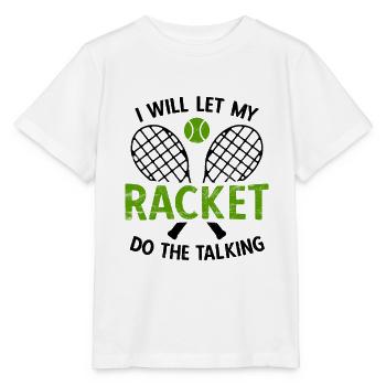 Tennisplatz Spruch Für Tennis - Stanley/Stella Kinder T-Shirt MINI CREATOR  - Weiß - Vorne - Maike (125cm)