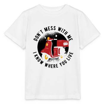 Briefträger Und Paket-Zusteller Für Postboten - Stanley/Stella Kinder T-Shirt MINI CREATOR  - Weiß - Vorne - Maike (125cm)