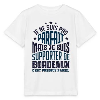 JE SUIS SUPPORTER DE BORDEAUX - T-shirt bio MINI CREATOR Stanley/Stella Enfant - blanc - Devant - Maike (125cm)