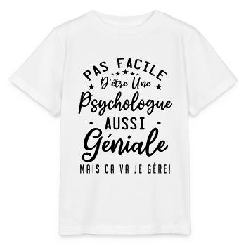 Psychologue - T-shirt bio MINI CREATOR Stanley/Stella Enfant - blanc - Devant - Maike (125cm)