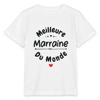 La meilleure marraine - T-shirt bio MINI CREATOR Stanley/Stella Enfant - blanc - Devant - Maike (125cm)