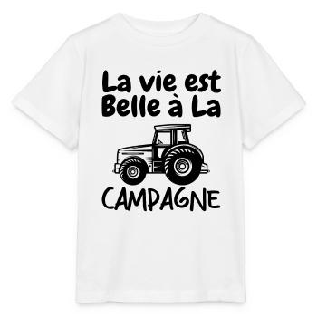 La Vie est Belle à La Campagne - T-shirt bio MINI CREATOR Stanley/Stella Enfant - blanc - Devant - Maike (125cm)