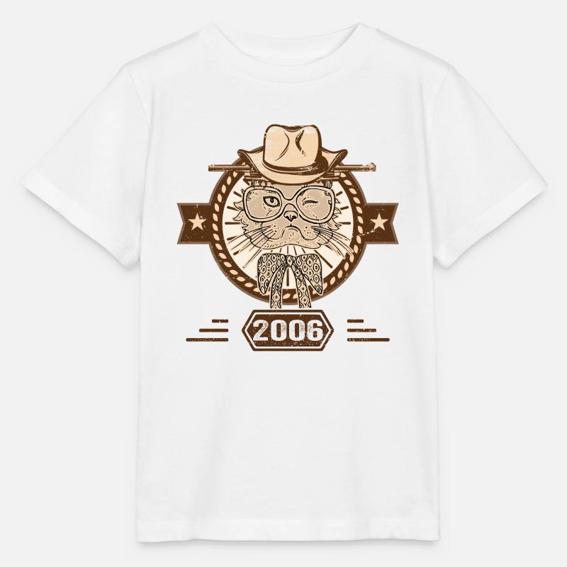 2006 | Geburtstagsgeschenk | Katzenliebhaber - Stanley/Stella Kinder T-Shirt MINI CREATOR  - Weiß