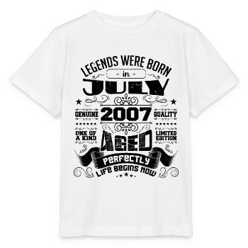 2007 Juli Geburtstagsgeschenk Juli 2007 - Stanley/Stella Kinder T-Shirt MINI CREATOR  - Weiß - Vorne - Maike (125cm)