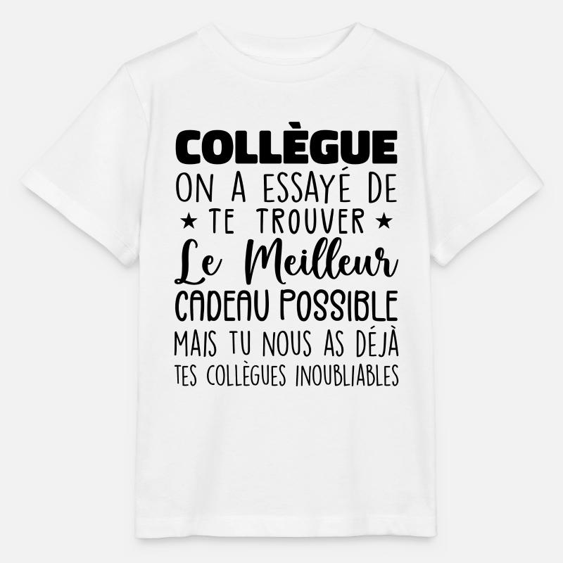 Mes Collègues Sont Inoubliables Et Extra - T-shirt bio MINI CREATOR Stanley/Stella Enfant - blanc
