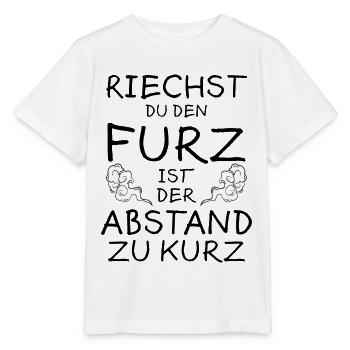 Riechen Furz Abstand Lustiger Spruch Pups Geschenk - Stanley/Stella Kinder T-Shirt MINI CREATOR  - Weiß - Vorne - Maike (125cm)