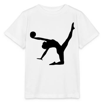 gymnast sport - Stanley/Stella MINI CREATOR Kids’ T-Shirt - white - Front - Maike (125cm)