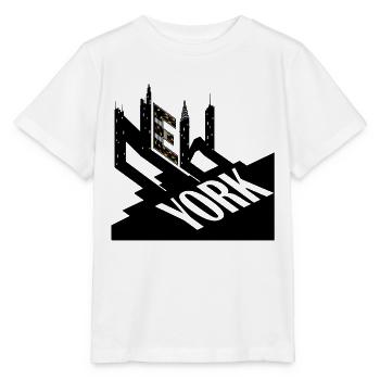 New York City typografisches Design für Big Apple - Stanley/Stella Kinder T-Shirt MINI CREATOR  - Weiß - Vorne - Maike (125cm)