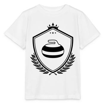 Curling crest - Stanley/Stella MINI CREATOR Kids’ T-Shirt - white - Front - Maike (125cm)