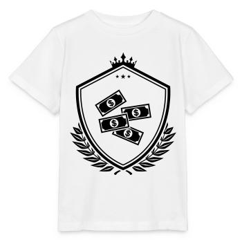 Cash Money Wappen - Stanley/Stella Kinder T-Shirt MINI CREATOR  - Weiß - Vorne - Maike (125cm)