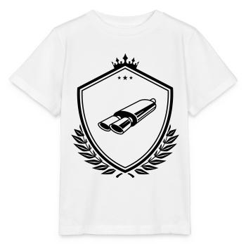 Crête de réglage des gaz d’échappement - T-shirt bio MINI CREATOR Stanley/Stella Enfant - blanc - Devant - Maike (125cm)