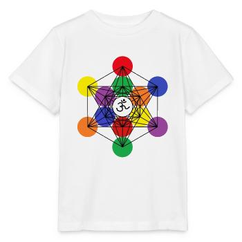 Metatrons Würfel 1 - Stanley/Stella Kinder T-Shirt MINI CREATOR  - Weiß - Vorne - Maike (125cm)