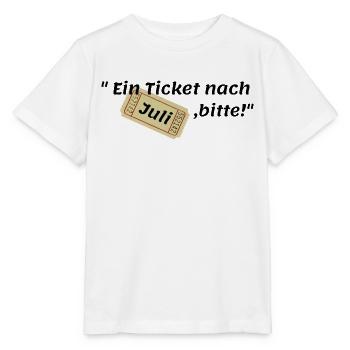 Juli Ticket - Stanley/Stella Kinder T-Shirt MINI CREATOR  - Weiß - Vorne - Maike (125cm)