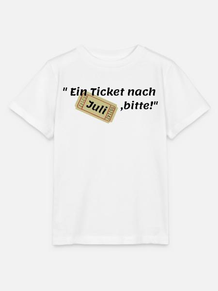 Juli Ticket - Stanley/Stella Kinder T-Shirt MINI CREATOR - Weiß
