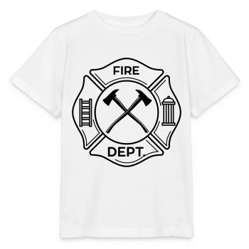 Feuerwehr Station Fire Department Zentrale - Stanley/Stella Kinder T-Shirt MINI CREATOR  - Weiß - Vorne - Maike (125cm)