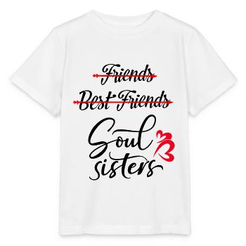 Beste Freundinnen Friends Best Friends Soulsisters - T-shirt bio MINI CREATOR Stanley/Stella Enfant - blanc - Devant - Maike (125cm)