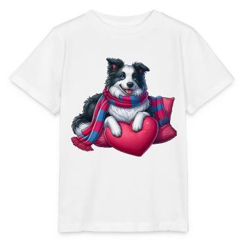 Border Collie - Stanley/Stella MINI CREATOR Kids’ T-Shirt - white - Front - Maike (125cm)